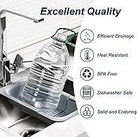 Vista 5 de Extendable Sink Colander Strainer Basket - Wash Vegetables and Fruits, Drain Cooked Pasta and Dry Dishes - Adjustable Over the Sink Colander