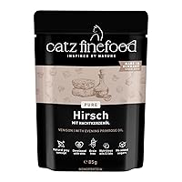 catz finefood Purrrrr Hirsch Monoprotein cibo umido per gatti N° 121