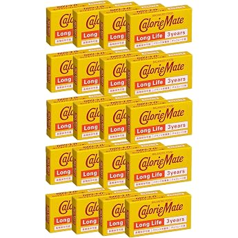 Bulk Purchase Otsuka Pharmaceutical Calorie Mate, Long Life, Emergency Food, Chocolate Flavor, Pack of 2 x 20