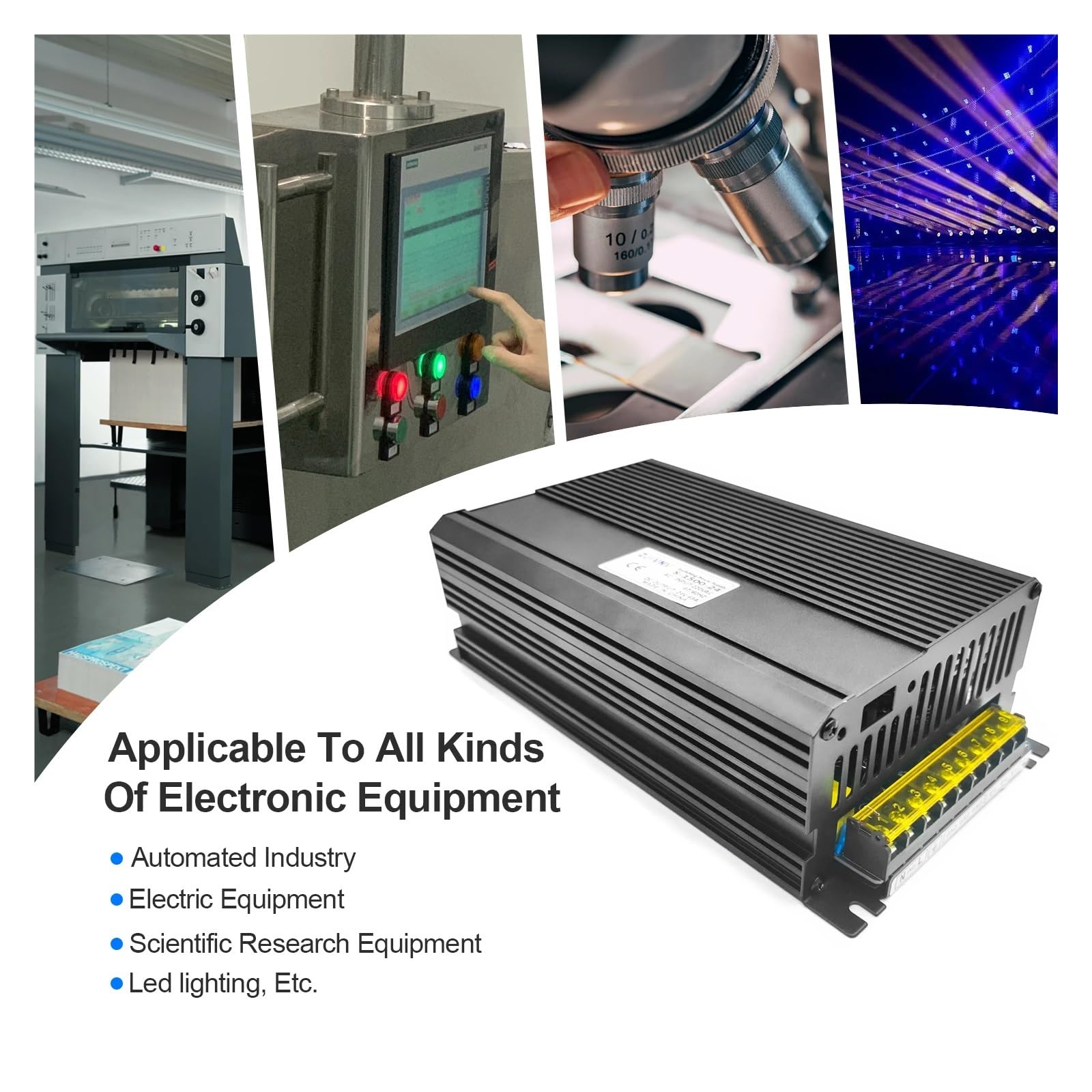 EDEDE Schaltnetzteil, 1500W Schaltnetzteil AC/zu DC 12V 13,8V 15V 24V 27V 36V 48V 60V 72V 80V 90V Netzteil Quelle Transformator(60V)
