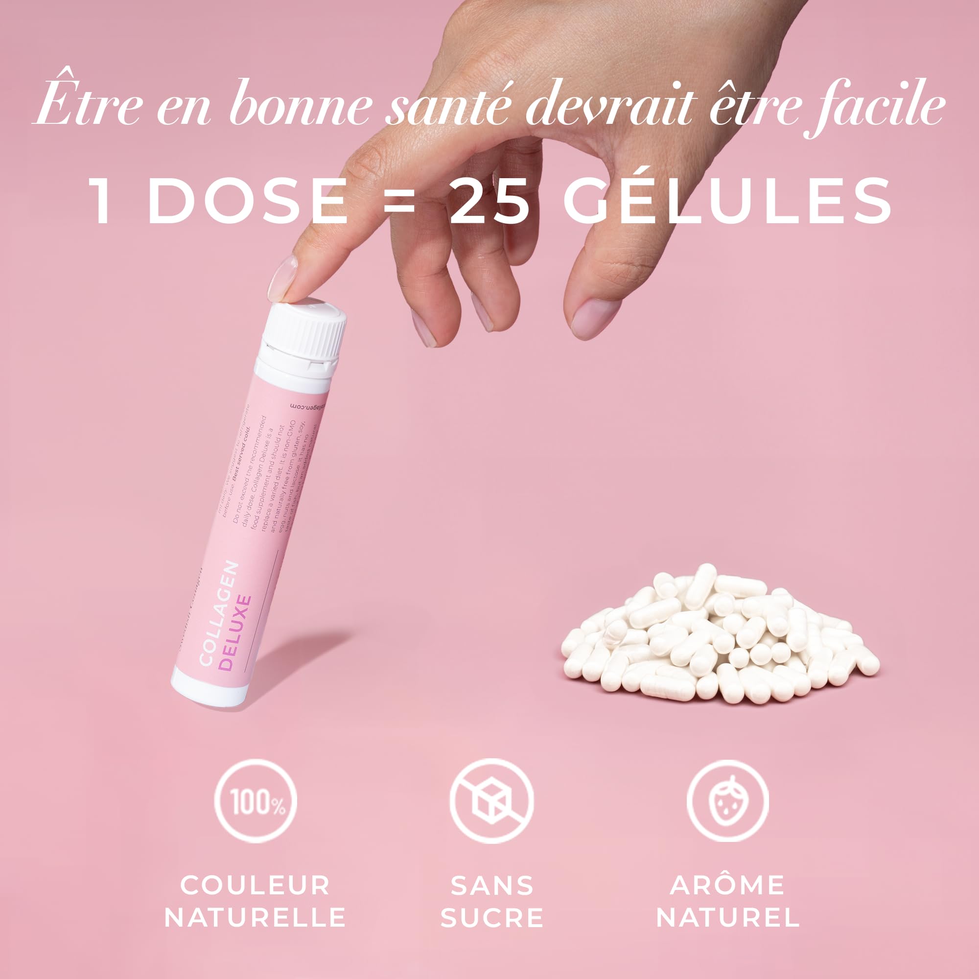 Swedish Collagen Deluxe 12 500 mg Collagène Marin Liquide 30 Doses 25 ml Acide Hyaluronique Biotine Vitamine C Cheveux Peau Ongles Articulations Sans Sucre pour Homme et Femme