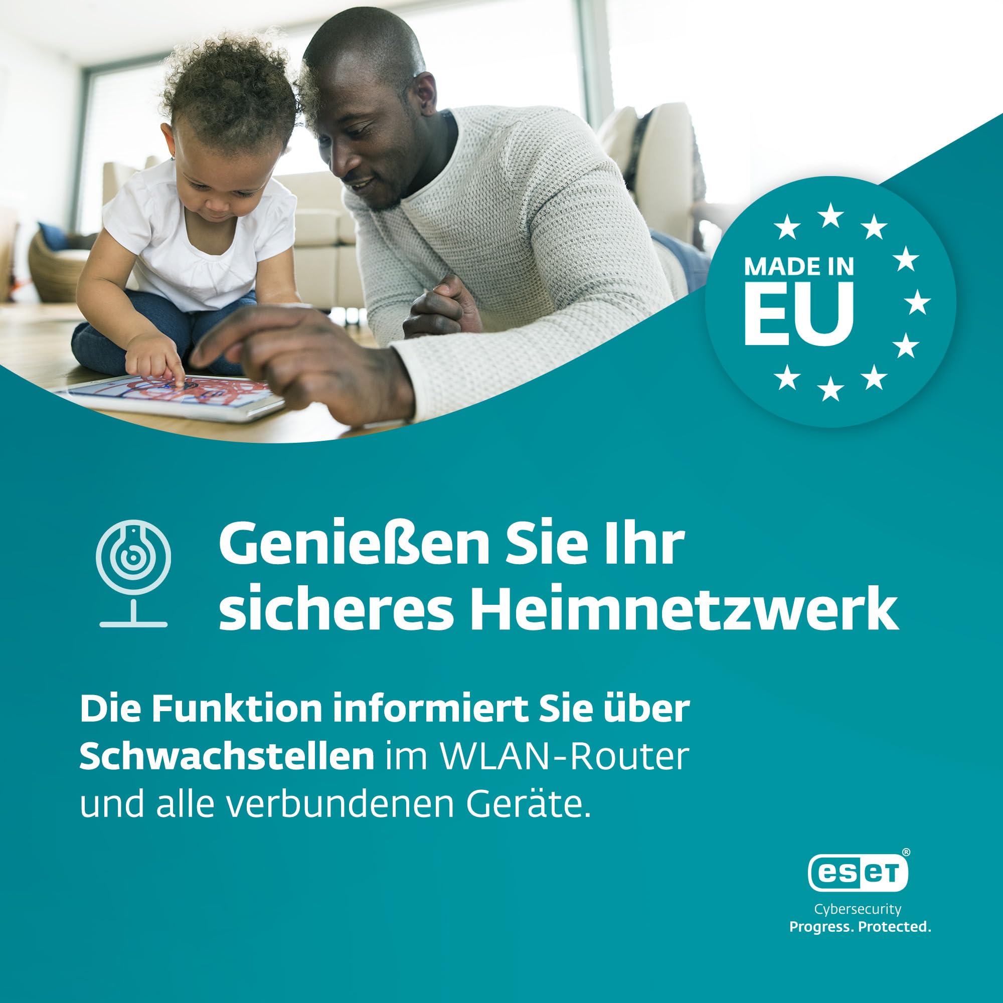 ESET HOME Security Essential 2026 | 3 Geräte | 1 Jahr | inklusive Firewall, Sicheres Banking & Surfen, Mikrofonkontrolle & Webcam-Schutz| Windows, macOS und Android | Aktivierungscode per E-Mail