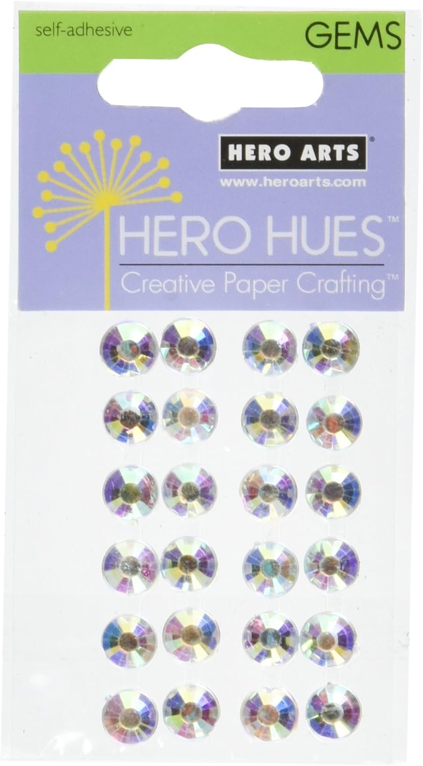 Hero Arts Adhesive GemstonesDiamond Gems 7mm 20/Pkg
