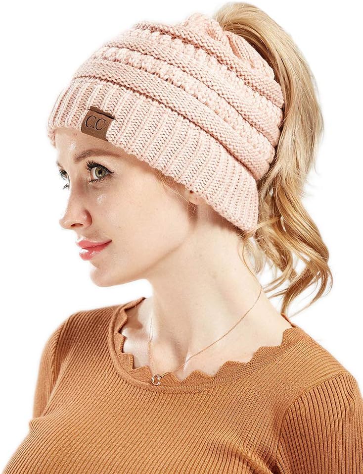 Berretto All'uncinetto Per Code Di Cavallo | BEANIEHUT