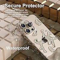 Vista 209 de Misea [3+1] for iPhone 14 Pro/iPhone 14 Pro Max Camera Lens Protector Bling, 9H Tempered Glass Camera Cover Screen Protector Metal Individual Ring