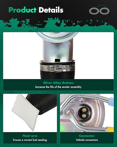 Vista 247 de SCITOO Electrci - Conjunto de bomba de combustible para Ford para Taurus 2010-2012 V6 3.5L Sedán de gasolina 2WD solamente, para Lincoln MKS