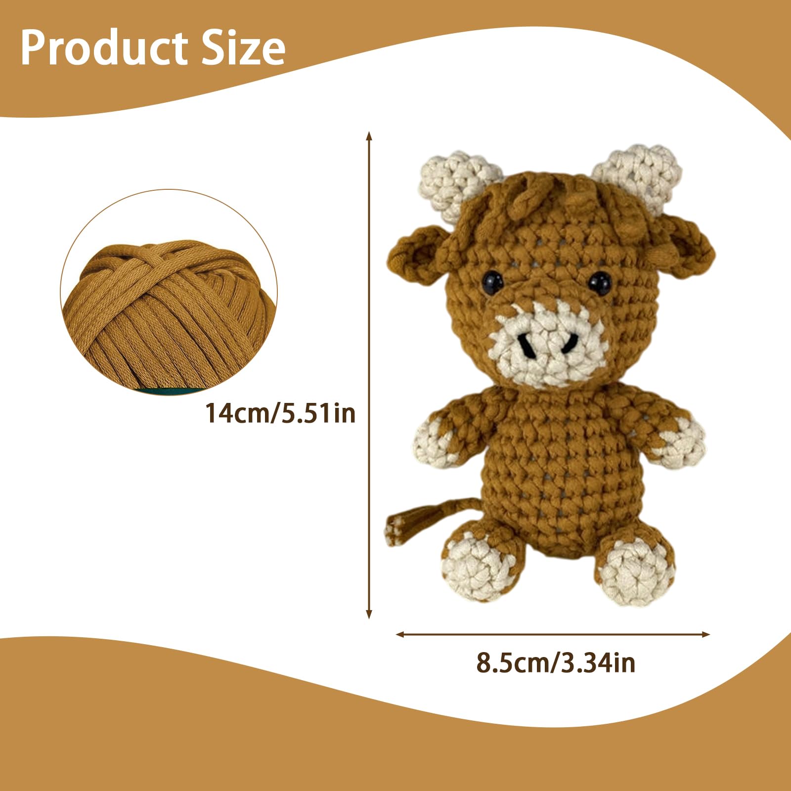 Kit De Matériel De Crochet De Plante De Marguerite DIY, Convient Pour Les Débutants Nouveaux Au