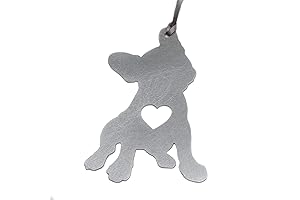French Bulldog Metal Christmas Ornament