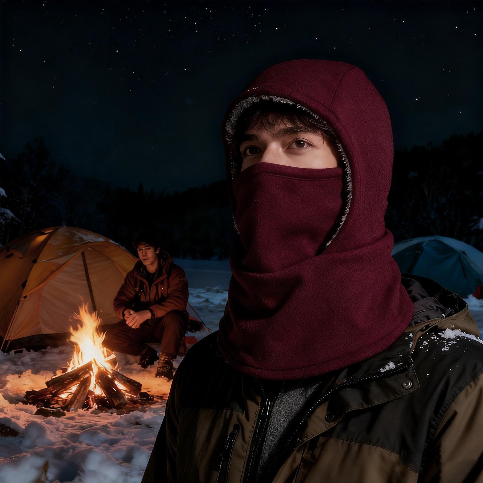 Skifahren Gesichtsschutz Wind- Und wasserdichte Thermo-Mütze | Herren Reitmütze Und Skimaske Für Winter für Motorradfahren Radfahren Wandern Fahren Pendeln Snowboarden
