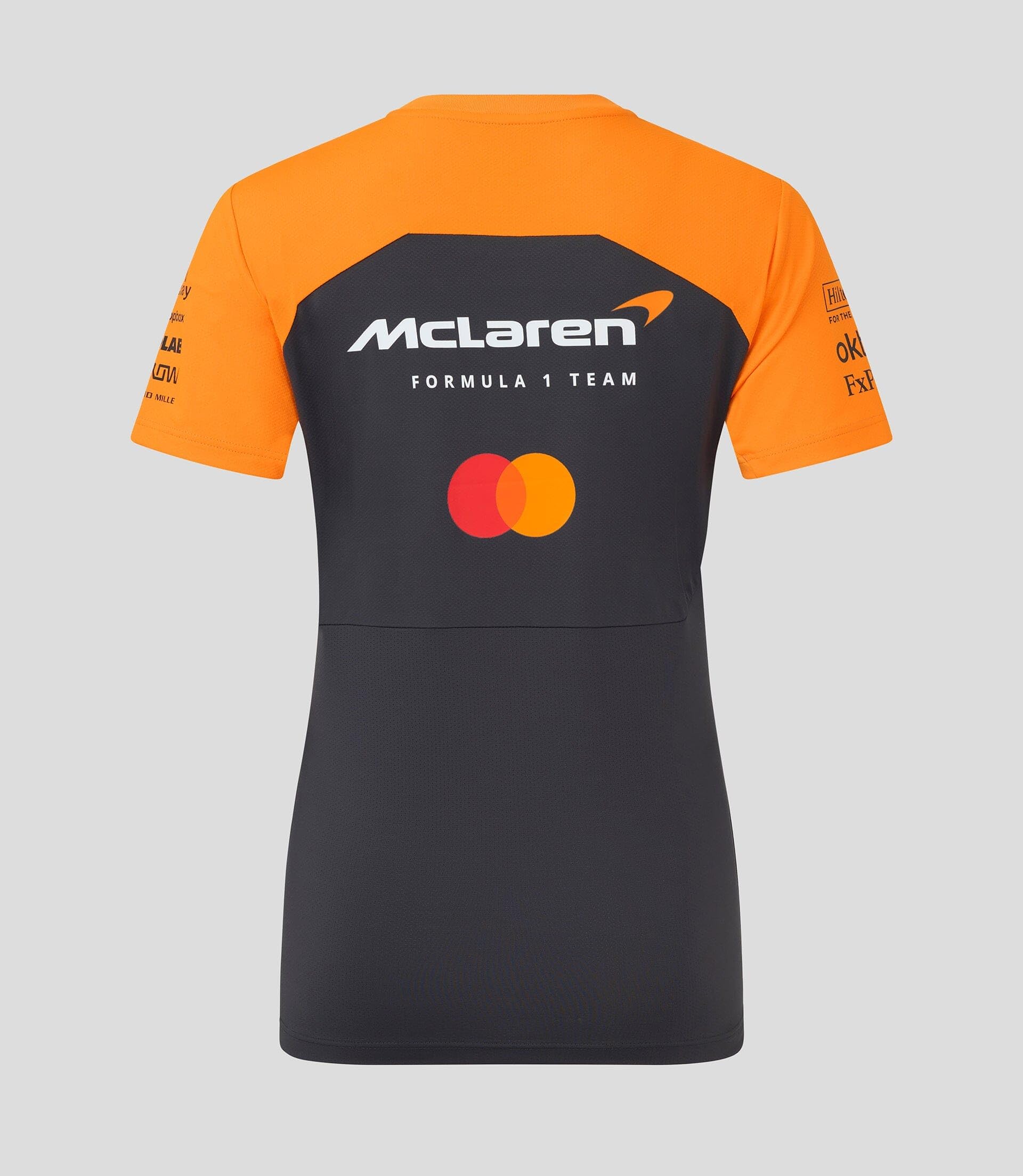 McLaren Official Womens Formula 1 Team Set Up T-Shirt - Phantom/Papaya