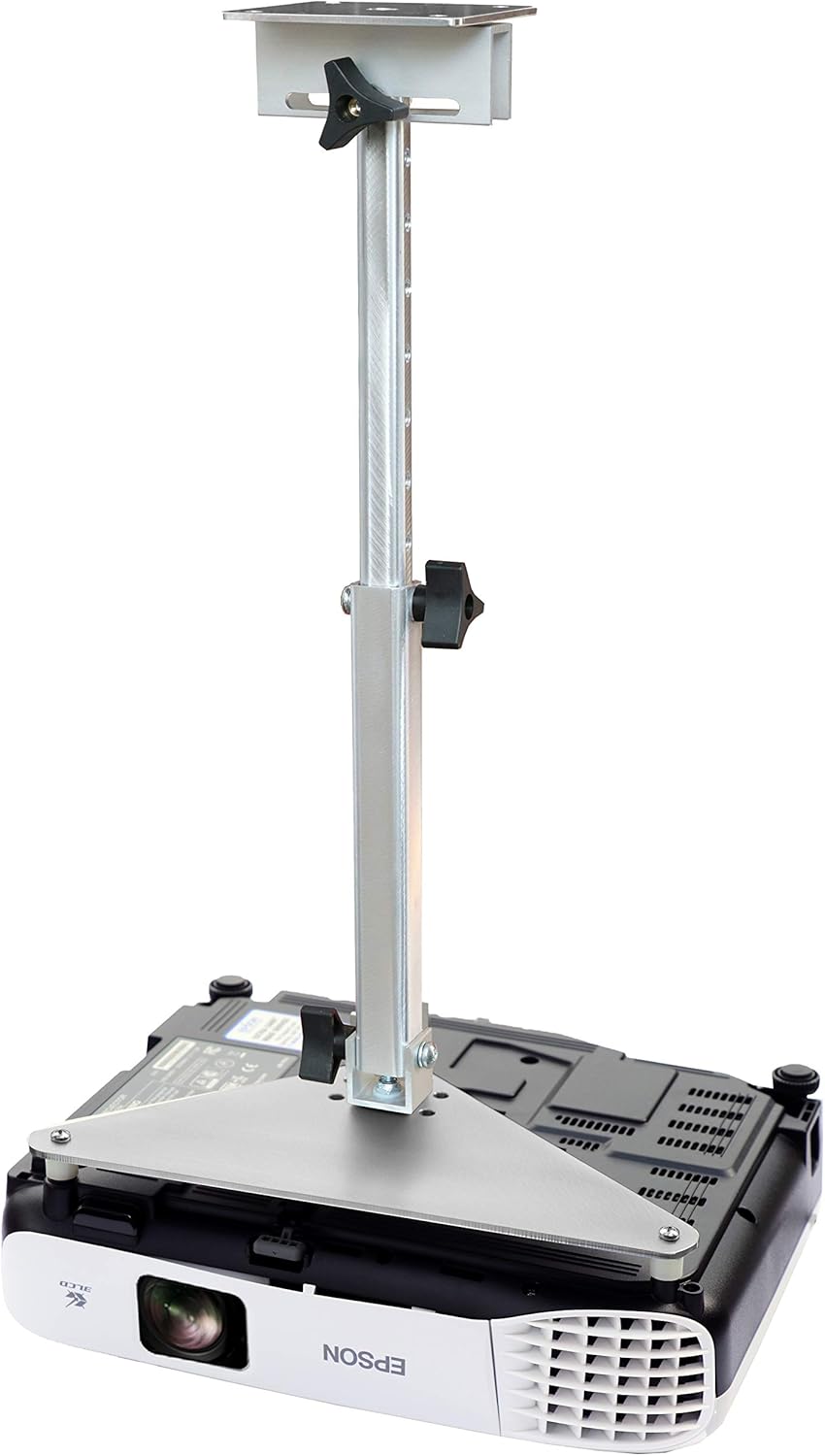 Projector Ceiling Mount Compatible with Epson EX9230 Pro EX9240 Home Cinema 1080 2200 2250 with Lateral Shift Coupling (Telescoping 13-20-Inch Extension)