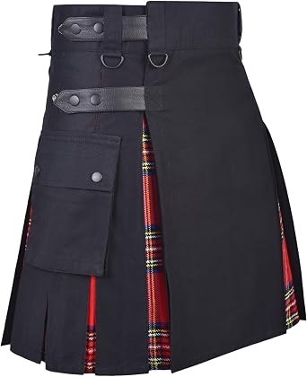 Hybrid Kilt for Women - Stylish Womens Kilt with Adjustable Closure- Acrylic Fabric Tartan Skirt for Comfort and Durability