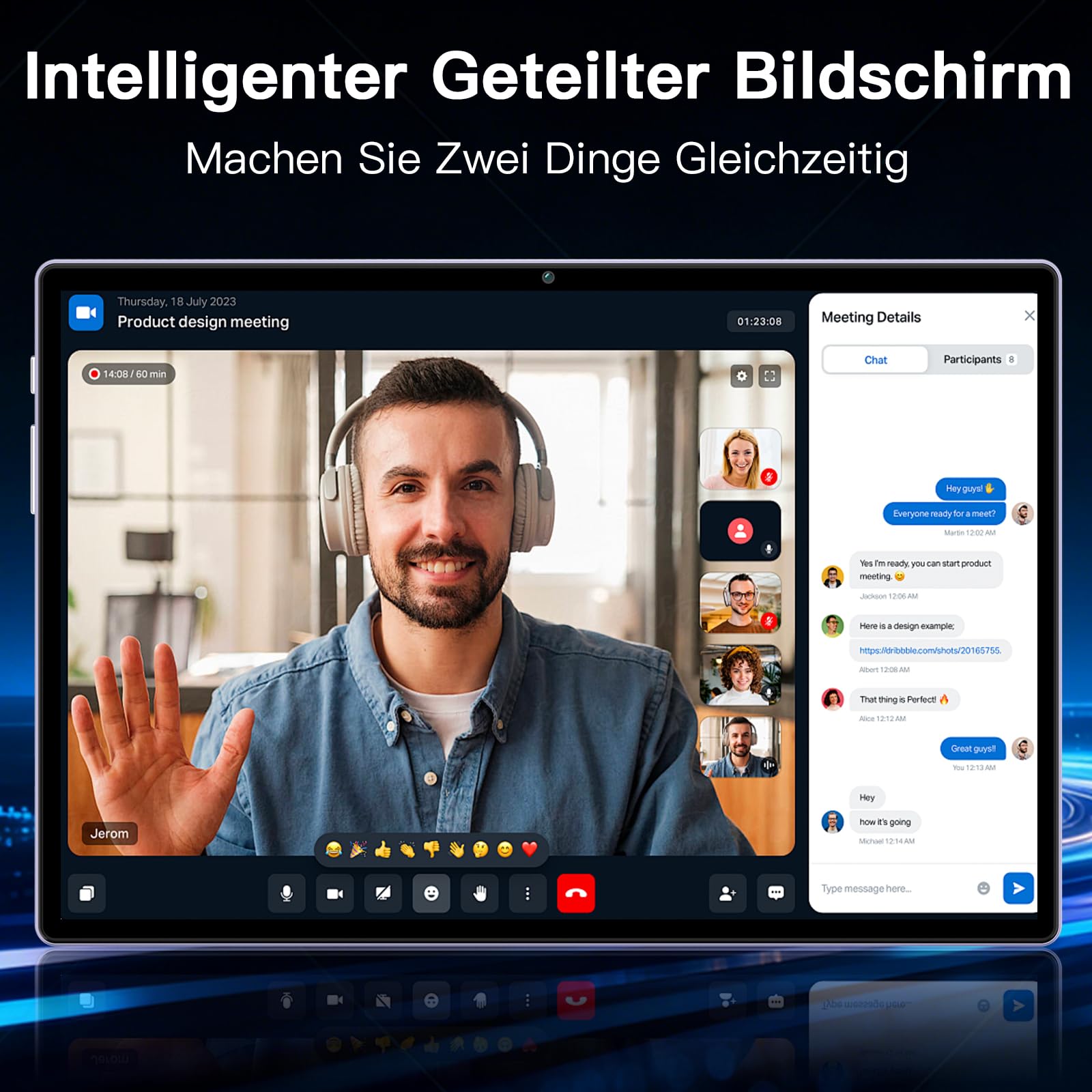 ZIOVO Tablet 10 Zoll Android 15 mit 30GB RAM+128GB ROM(TF 2TB), Gemini AI, 5G WLAN, Octa-Core 2.0GHz, Widevine L1, 8000mAh, BT 5.0, GPS, Face ID, Tablet mit Tastatur, Maus - Lila
