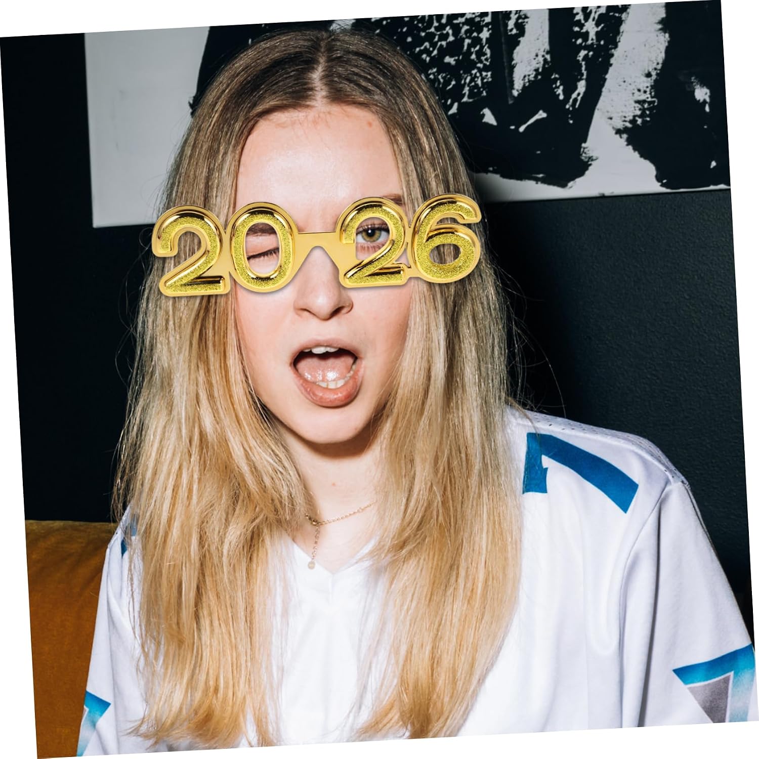 HEALLILY 4pcs 2026 New Year Eyewear: Party Number Glasses For Holiday Celebrations - Comfortable Eyewear Props For New Year's Eve Gatherings