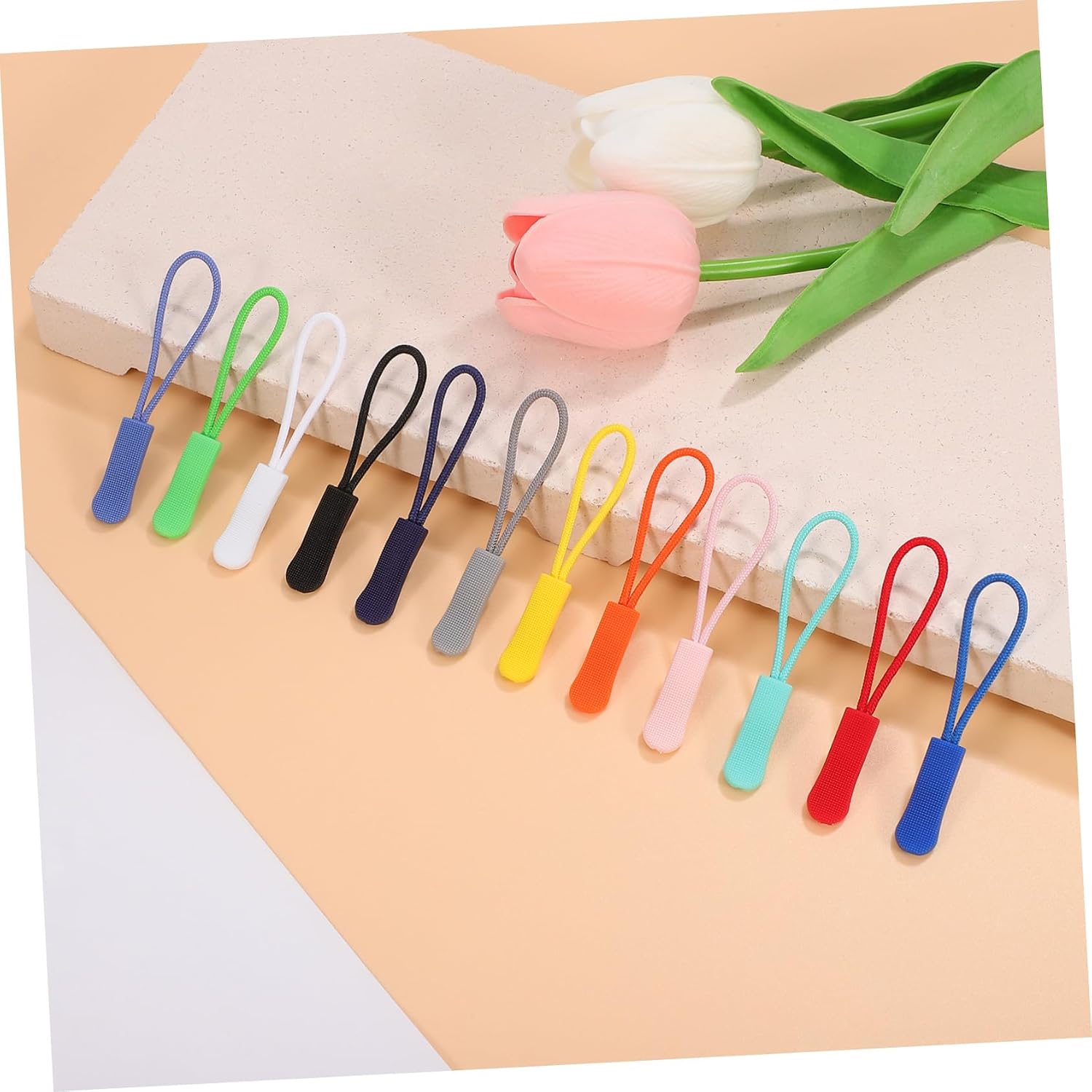 120Pcs Zipper Pull Extender TPU Replacement Zipper Pulls for Luggage Backpacks Jackets Zipper Pull Charms for Easy Grip and Quick Setup