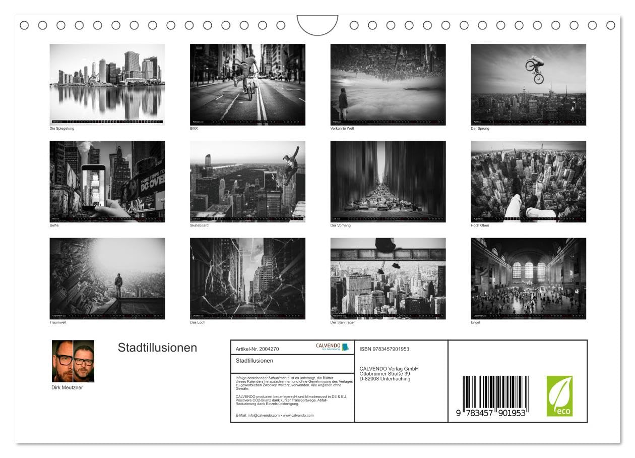 Stadtillusionen (Wandkalender 2026 DIN A4 quer), CALVENDO Monatskalender: Illusionen, Wünsche und Tagträume im Bild
