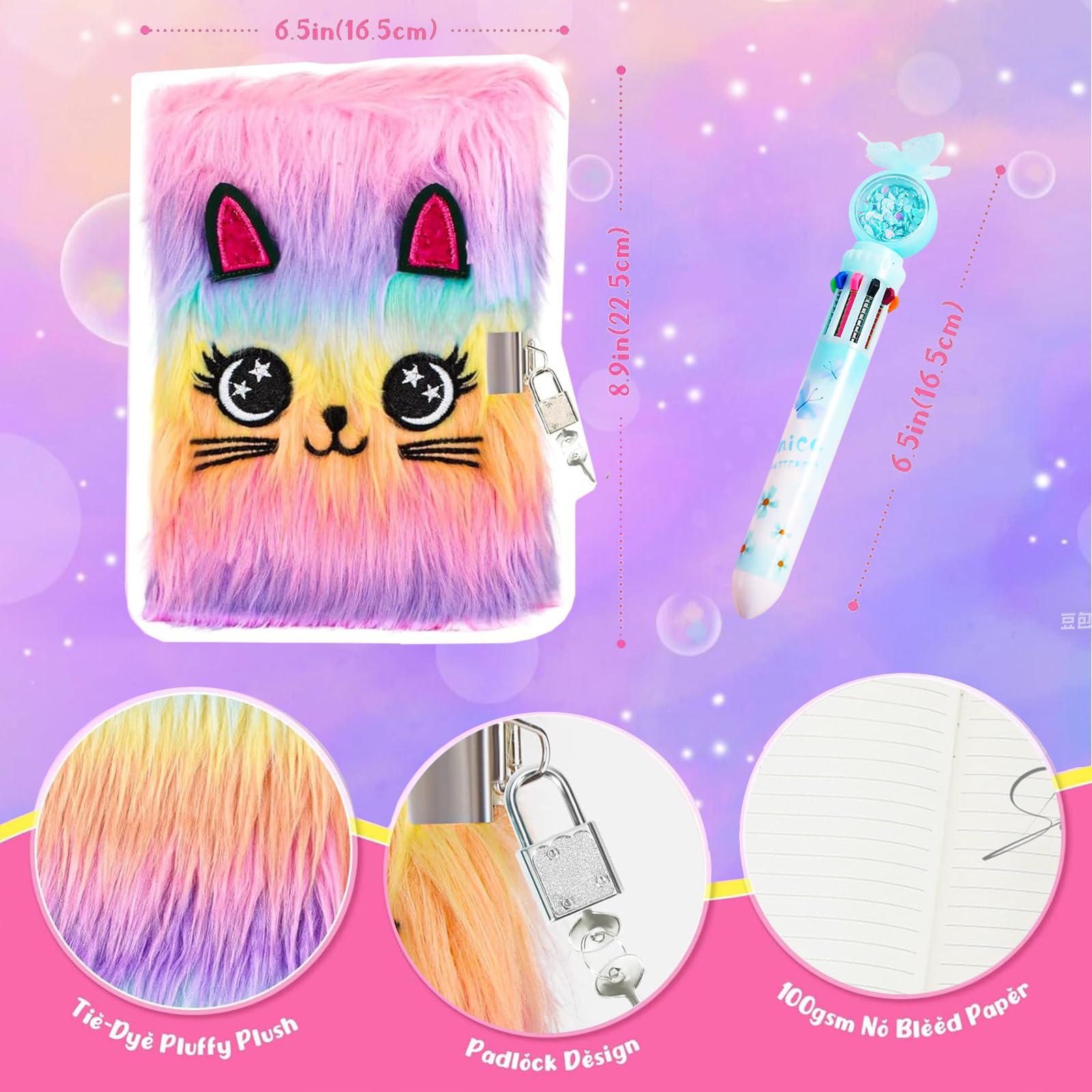 Amazon.co.jp: 鍵付きノート 日記帳 鍵付きノート 鍵付き 猫日記 A5 鍵