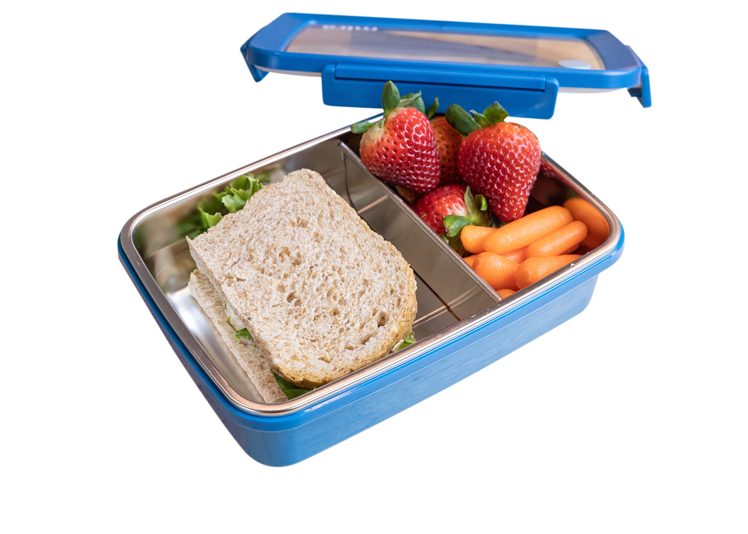 Amazon｜MIRA 18/8 グレード 仕切り付きランチコンテナ - サンドイッチ