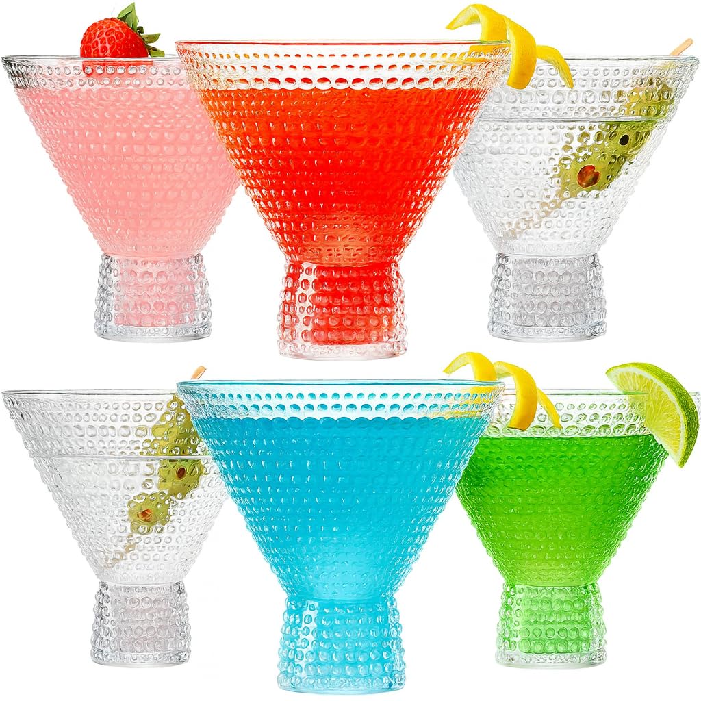 Khen 10.15 Ounce Plastic Acrylic Multicolor Coupe Glasses (Set Of 4 - View #5