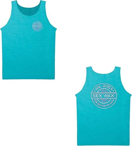 Sex Wax Mr Zogs Surf Camiseta sin mangas Pinstripe Lagoon Azul