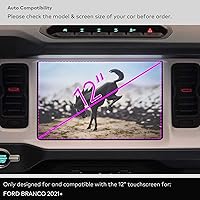 Vista 2 de [Antideslumbrante] Protector de pantalla de vidrio templado prémium para Ford Bronco 2021 2022 2022 2023 2024 2025 Accesorios de infoentretenimiento