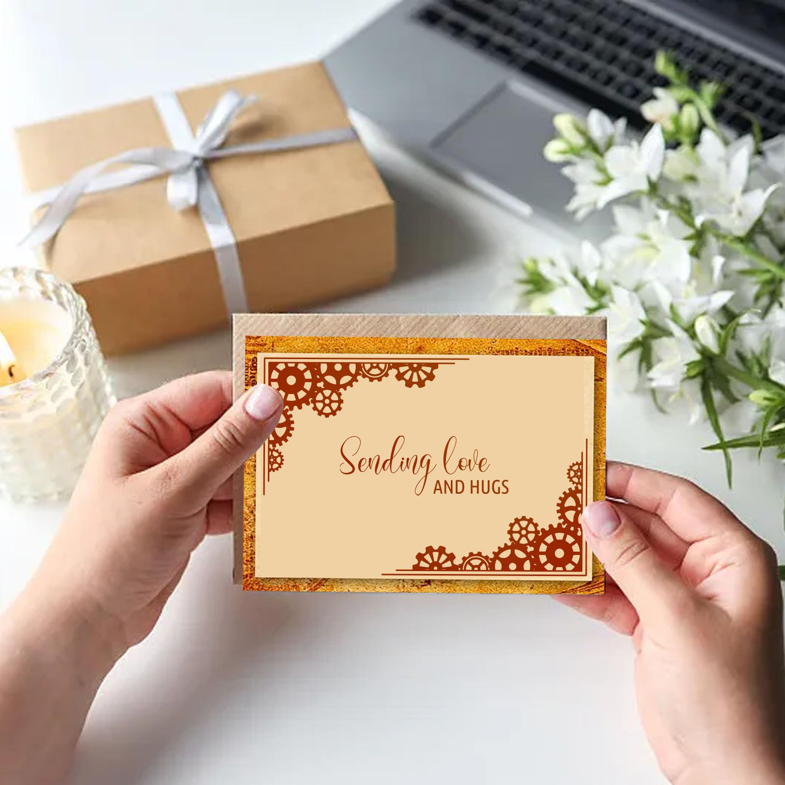 GLOBLELAND Timbri Trasparenti In Silicone Con Sfondo Vintage A Macchie E Punti Inchiostro, 29,7x21 Cm, Per Scrapbooking E Biglietti - 2