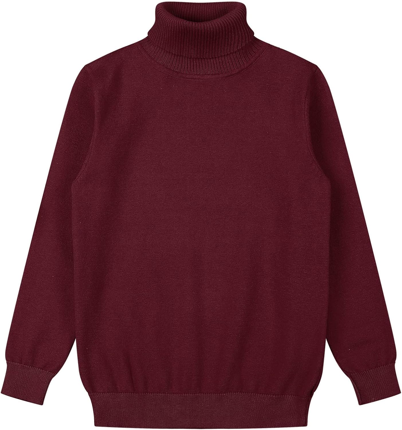 Toddler Baby Boys Warm Pullover Tops Long Sleeve Knitted Sweater Outfit High Collar Outwear Sweatshirts