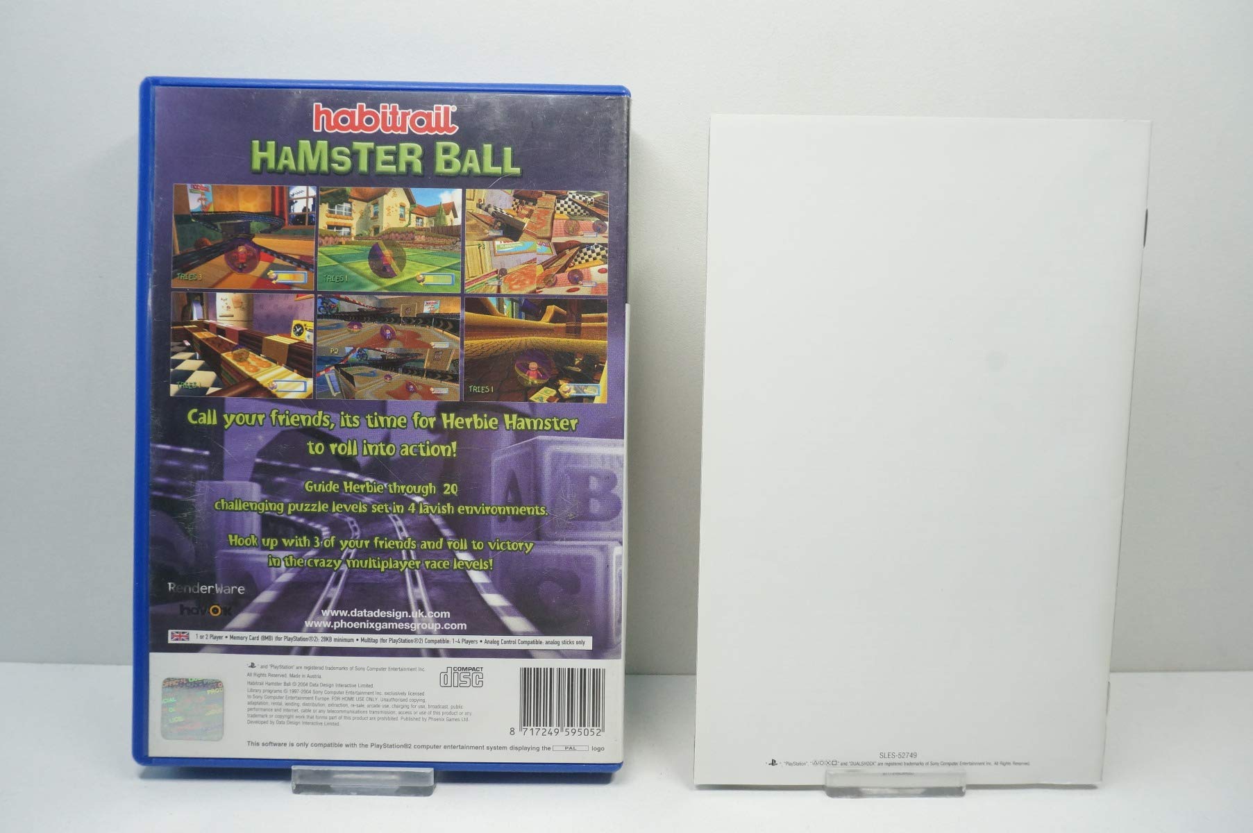Lot 2 Jeux PS2 : Habitrail Hamster Ball & Arthur Et Les Minimoys - Bon état, Version Française