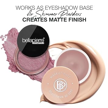 bellapierre Makeup Base | Waterproof, Long Lasting Formula | Flawless Complexion | Hypoallergenic & Safe for All Skin Types | Non-Toxic and Paraben Free | Oil and Cruelty Free - 0.3-Ounce