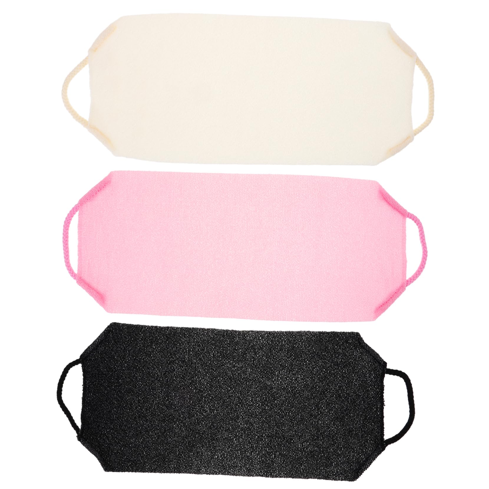 FRCOLOR 9pezzi Asciugamani Esfolianti Per Corpo Teli Lunga Striscia e Scrub Schiena e Bagno Asciugatura Rapida e Facile Della Confortevole e Pratica