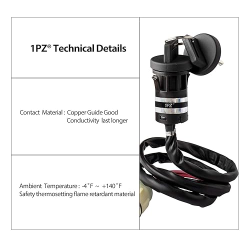 Miniatura 3 de 1PZ H4T-K01 Reemplazo del interruptor de llave de encendido para Honda Foreman 450 500 520 Rancher 350 400 420 Rincon 650 680 Rubicon 500 520