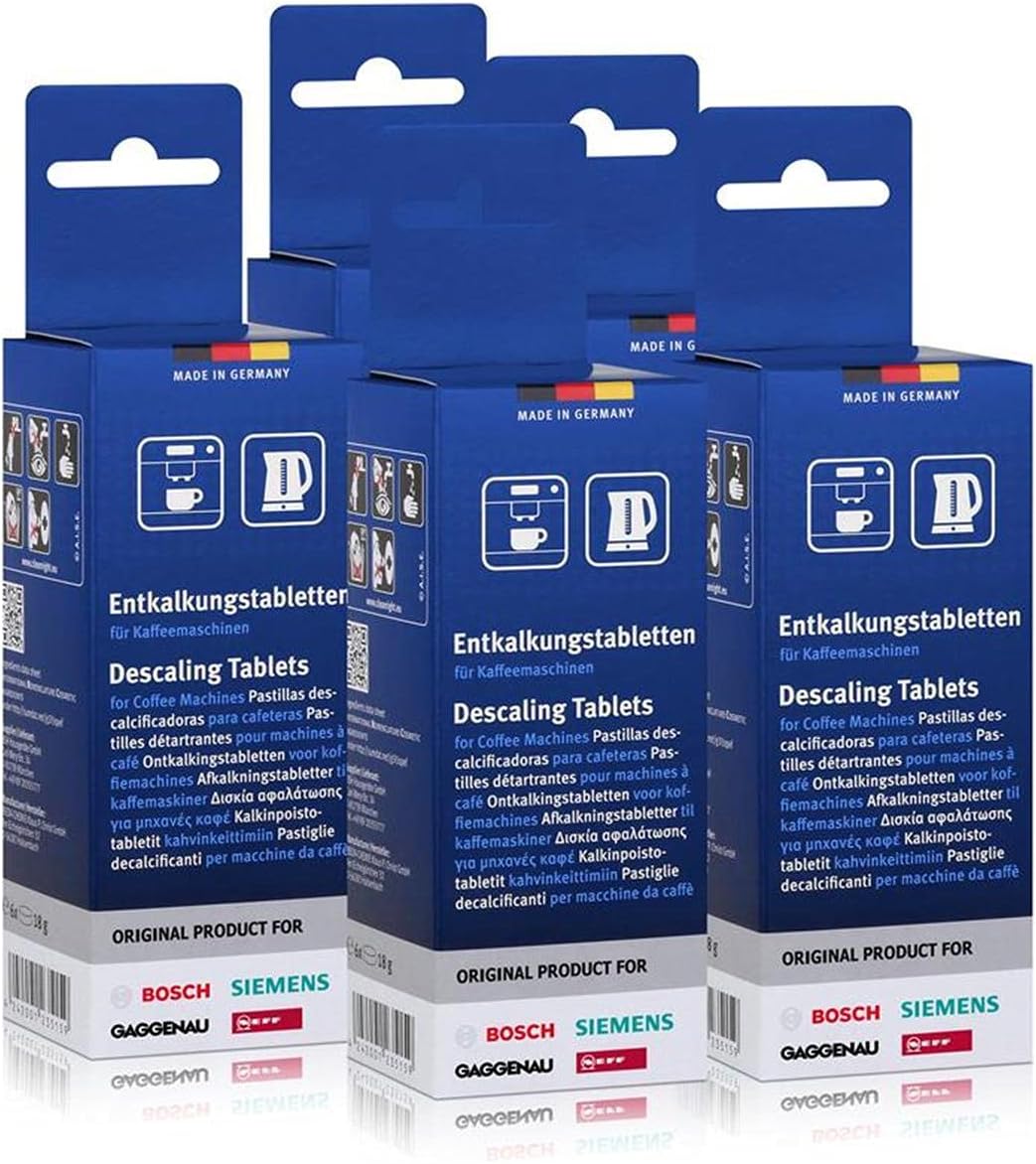 5x Bosch TCZ6002 Descaling tablets for fully automatic coffee machines
