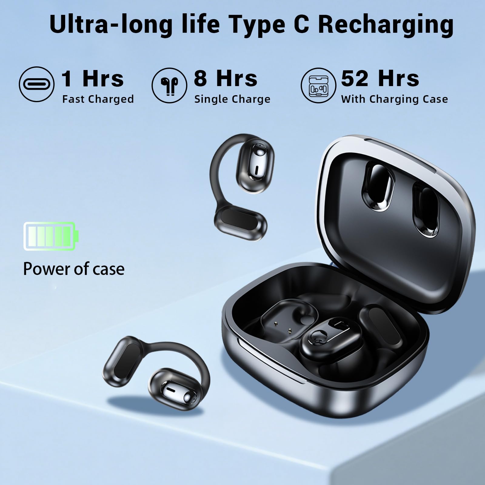 AI Übersetzungskopfhörer - 145+ Sprachen Echtzeit-Übersetzer Mit App, Bluetooth 5.3, Wasserdicht