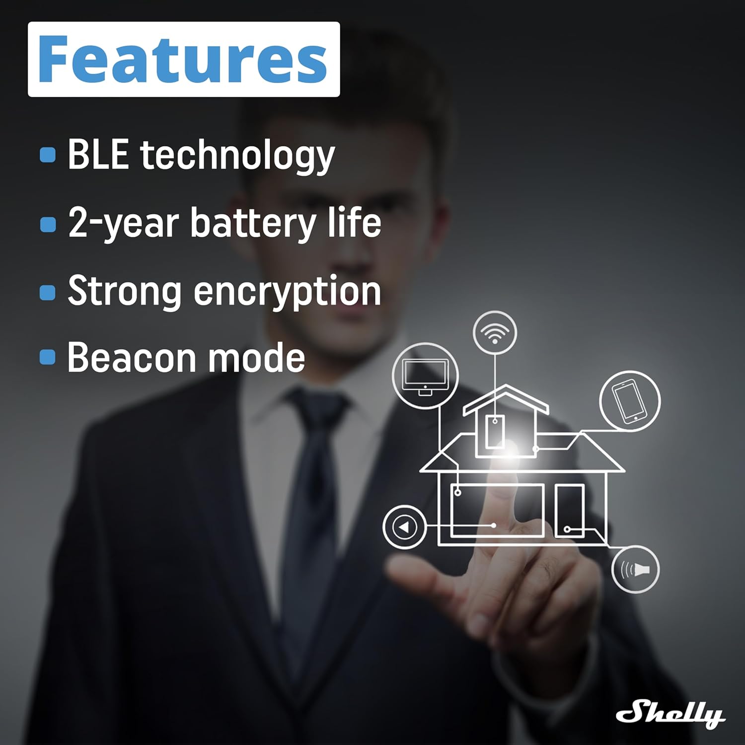 Shelly Blue RC Button 4 alkalmazás vezérlés