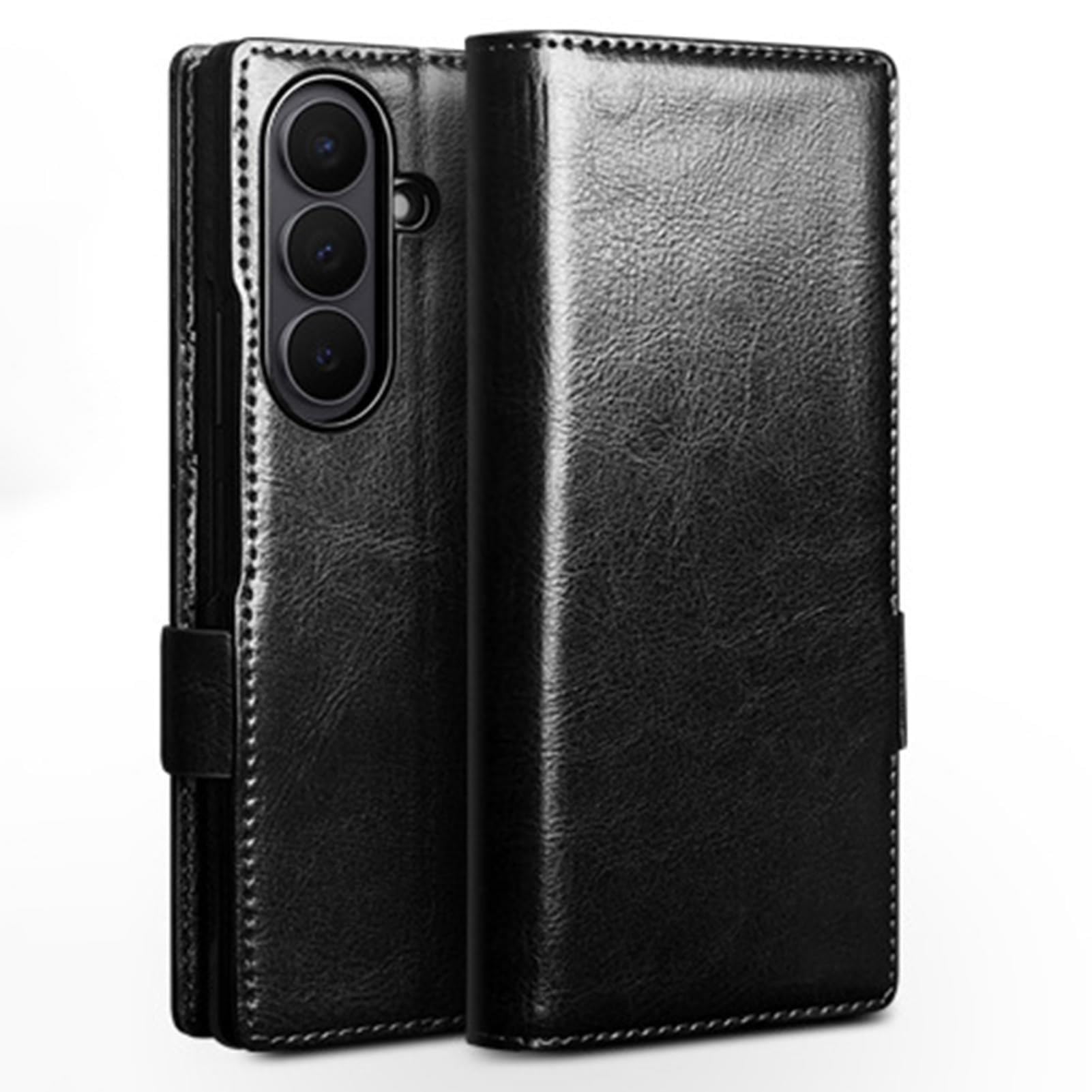 Custodia Per Samsung Galaxy Z Fold 8 Ultra, Anti-Impronta Pelle Vera Case