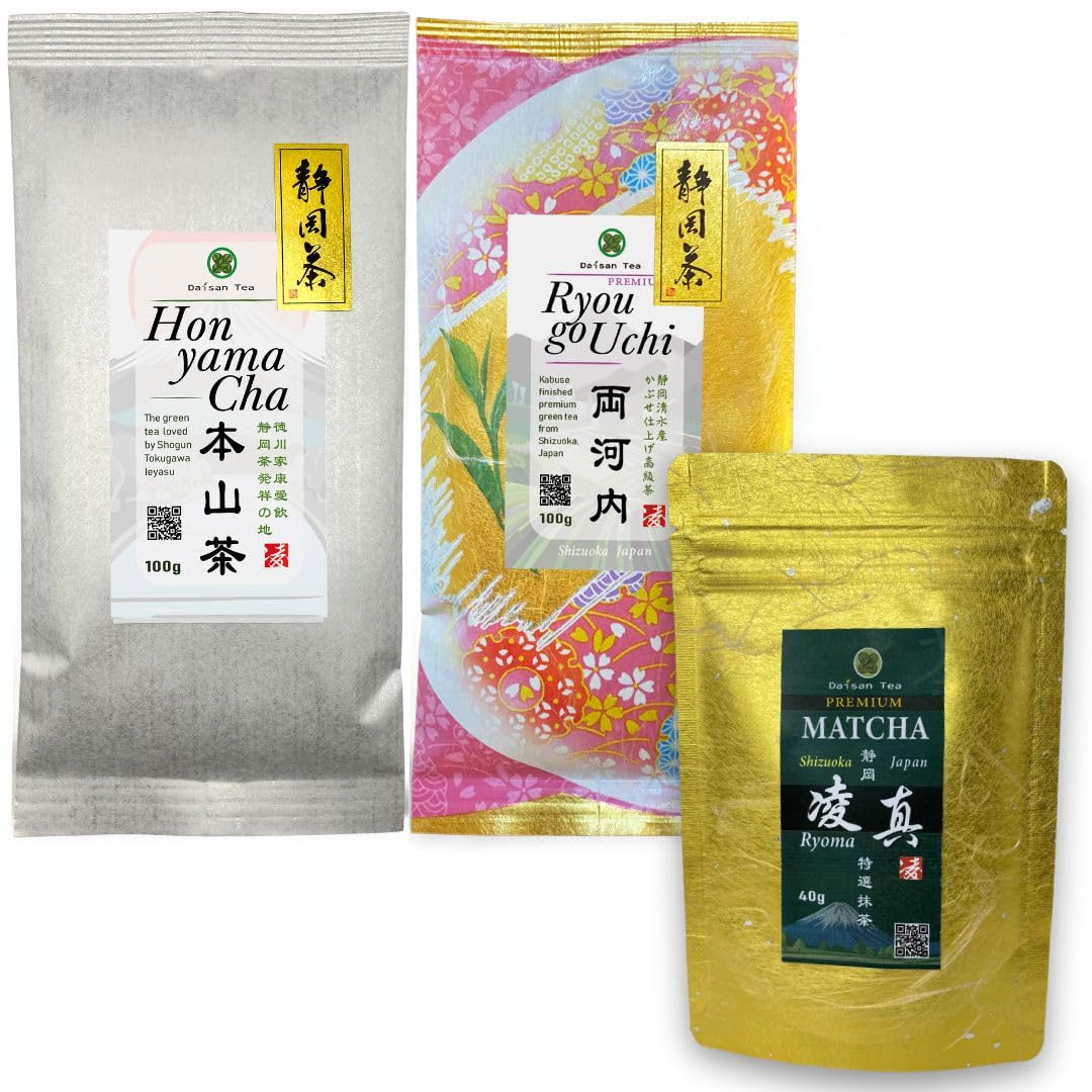 Daisan Tea Probierpaket Sencha & Matcha 240g – Japanisches Tee-Set Shizuoka
