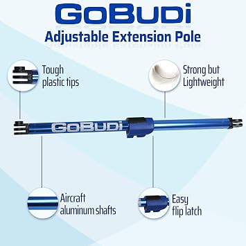 Extension Pole Set and Adjustable Pole Bundle Compatible with Action Cameras