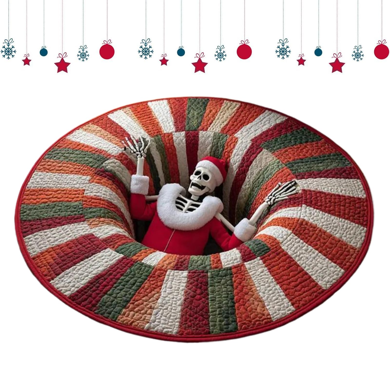 Tapis d'illusion optique résistant au froid pour réchauffer le salon en hiver