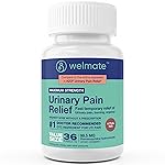 WELMATE - Urinary Pain Relief - Fast Acting UTI Relief - Phenazopyridine HCl 99.5 mg - Bladder Discomfort & Pain Relief Tablets - 36 Count