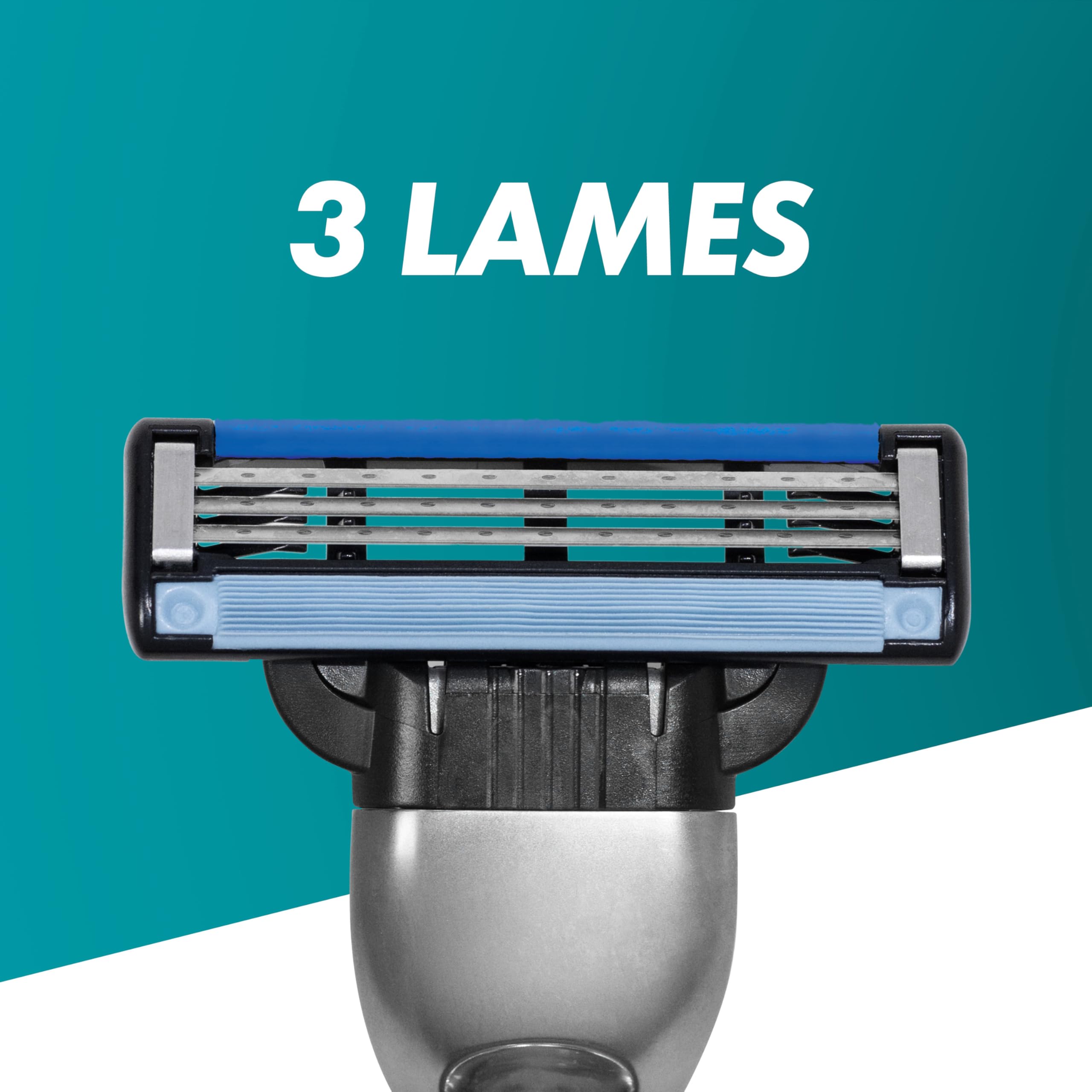 Gillette Mach3 Recharges De Lames De Rasoir Pour Homme, À 3 Lames, Pack 18 Recharges, Lames Plus Résistantes Que L’Acier, Rasage Confortable
