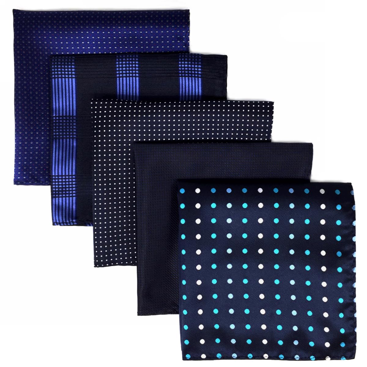 S&W SHLAX&WING 5 Pieces Pañuelo De Bolsillo Para Hombre Handkerchiefs Set para chaqueta de traje — view 22