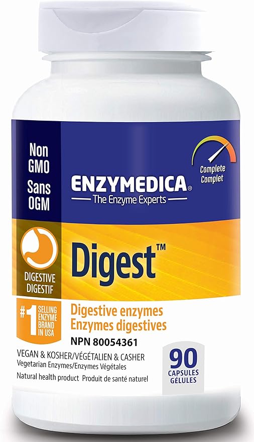 Enzymedica Digestive Enzyme Supplements, 90 Capsules Enzymes for