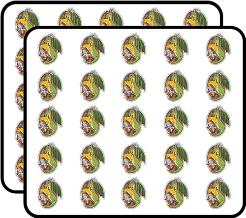 Knight Dragon Fight - Adhesivo decorativo para álbumes de recortes, calendarios, artes, manualidades infantiles, álbumes, diarios de bala, paquete