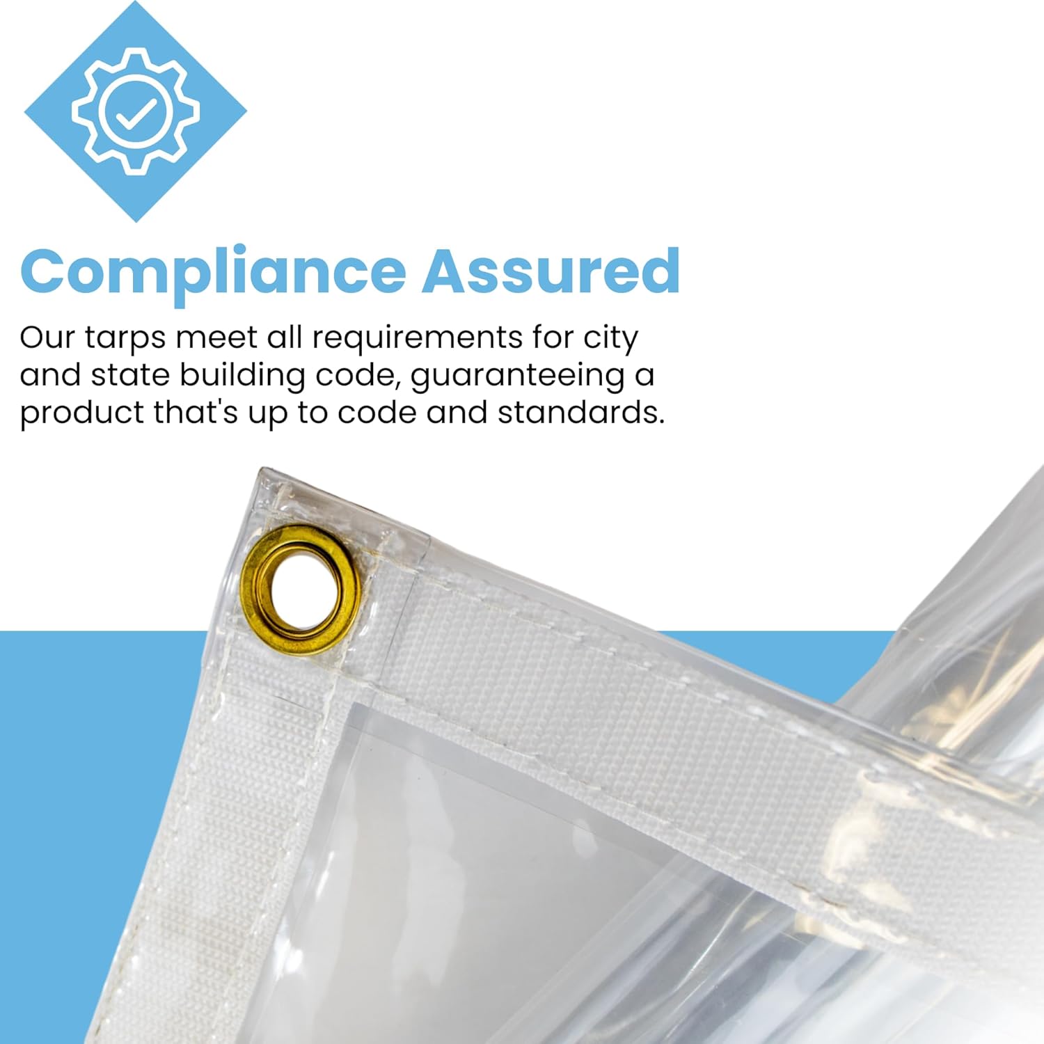 Silver Extra Heavy Duty 16 Mil Poly Tarp Canopy/Cover/Industrial/Agricultural 10x12