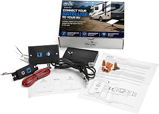 Magnadyne RV-Link Satellite Pass-Through Connection Kit SAT-06-RTL | 지붕 드릴링 없음, 내후성 플립 뚜껑, 자외선 차단 디자인, 측면 벽 설치, RV 및 모터홈용