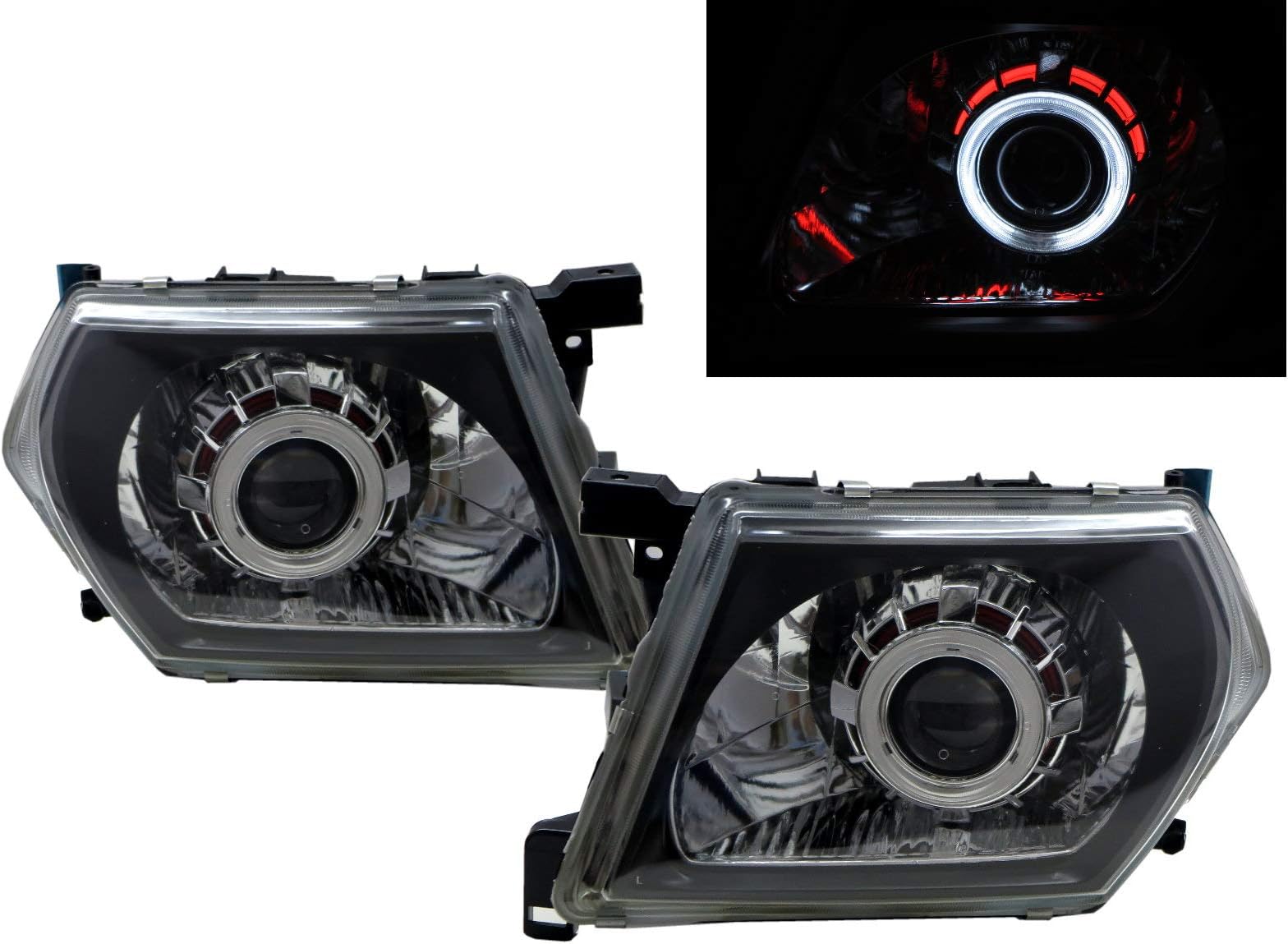 CABI for Y61 Patrol GU3 2001-2007 Fifth generation Wagon SUV 5D CCFL Projector Headlight Headlamp Black V2 LHD