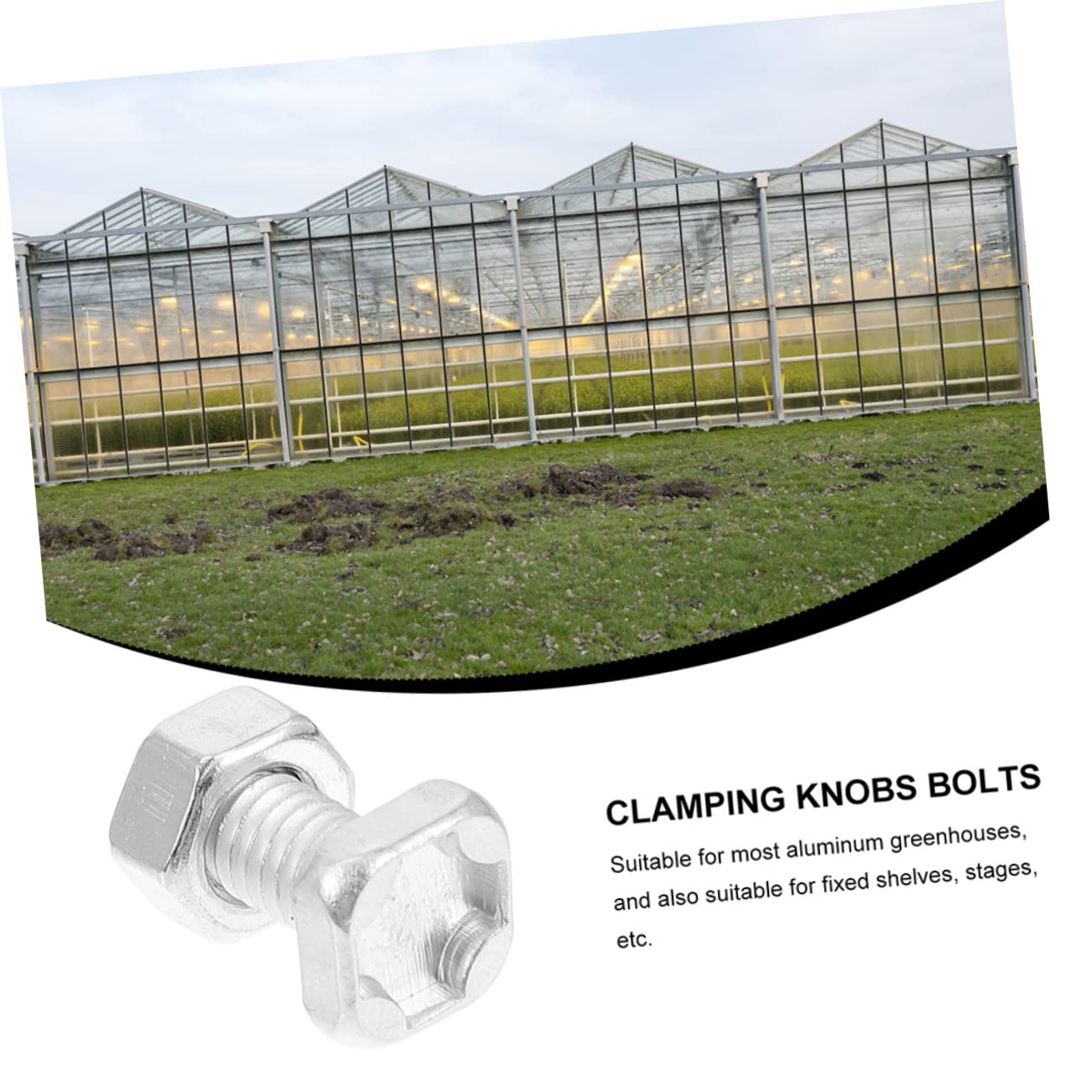VICASKY 100sets Greenhouse Repair Kit of for Secure Assembly Fasteners for All Frame Greenhouses Easy Installation and Sturdy Accessories