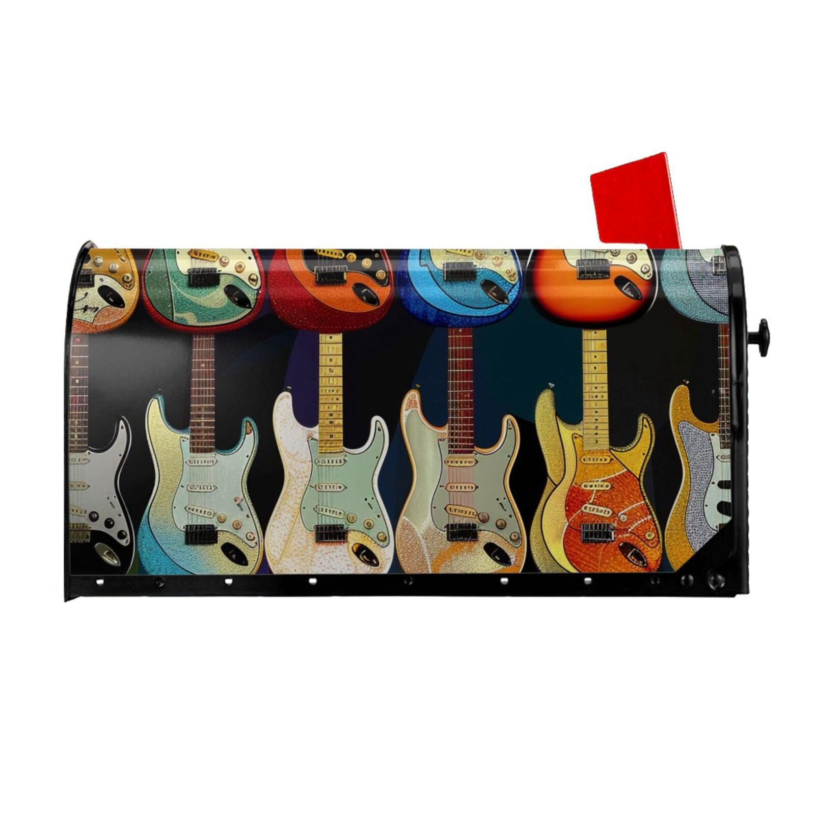 Housse de boîte aux lettres magnétique guitare pour embellir votre jardin