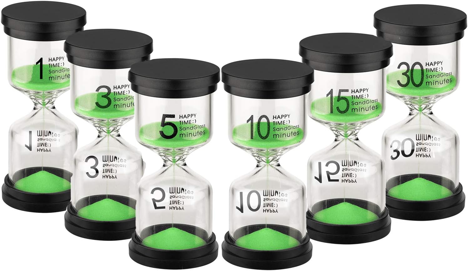KSMA Colorful Sandglass Timer 5 Minute Hourglass Timer,Sand Timer for Kids,Classroom,Kitchen,Games,Toothbrush Timer