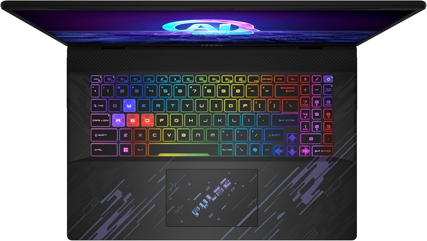 MSI Pulse 17 AI C1VFKG-048IT, Notebook Gaming, 17" FHD+ 165Hz, Intel Core Ultra 7 155H, Nvidia RTX 4060 8GB GDDR6, 1TB SSDPCIe 4, 16GB DDR5 5600MHz, WiFi 6E, Win 11 Home [Layout e Garanzia ITA] Nero Ultra 7 155H RTX 4060 17" - Immagine 5